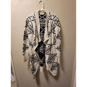 Urban Outfitters Womens Long Open Bohemian Aztec Modern Cardigan Size Small